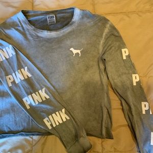 PINK Cropped Long Sleeve